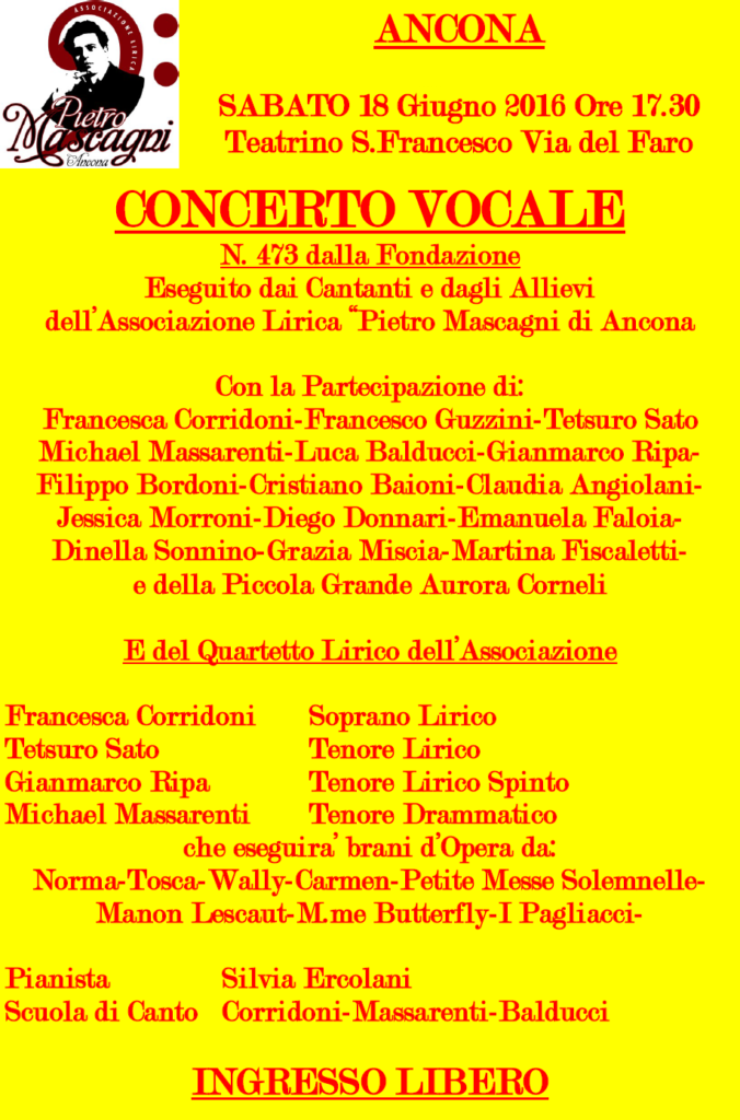 Manifesto del Concerto-Saggio 2016